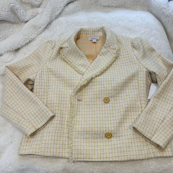 Liz Claiborne Jackets & Blazers - Vintage NWT Women’s Liz Claiborne Tweed Yellow Blazer‎ Size 16